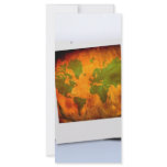 Ripples world heart personalized rack card