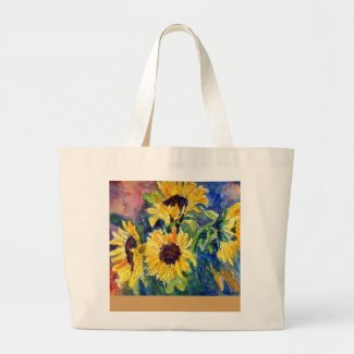 Ri&#39;s Sunflowers Large Tote Bag