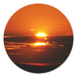 Rise And Shine Round Stickers