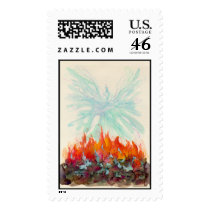 RISE OF THE PHOENIX BIRD by SHARON SHARPE Postage Stamp