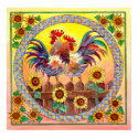 RISE & SHINE ROOSTERS by SHARON SHARPE posters by sharonsharpe RISE & SHINE ROOSTERS by SHARON SHARPE posters
