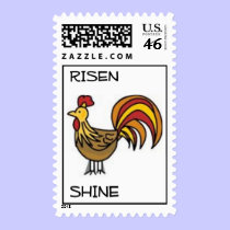 Risen Shine Postage Stamp stamps