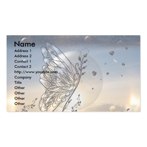Rising Butterfly! Business Card Templates