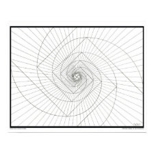 Rising Deosil Fibonacci Spiral print