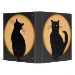 Rising Moon Cat Silhouettes Binder