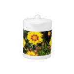 Rising Sun Coreopsis Flowers Teapot