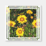 Rising Sun Coreopsis Square Magnet