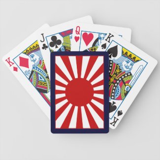 Rising Sun Flag 4 Bicycle Card Deck