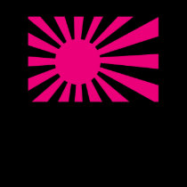 Rising Sun in Pink t-shirts