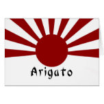 Rising Sun Japanese Imperial Thank You Card