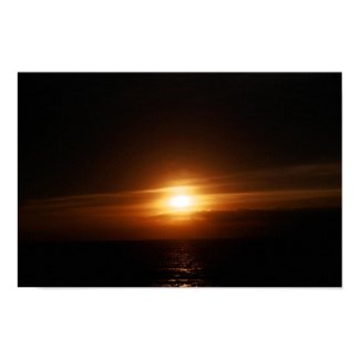 Rising Sun on Canvas print