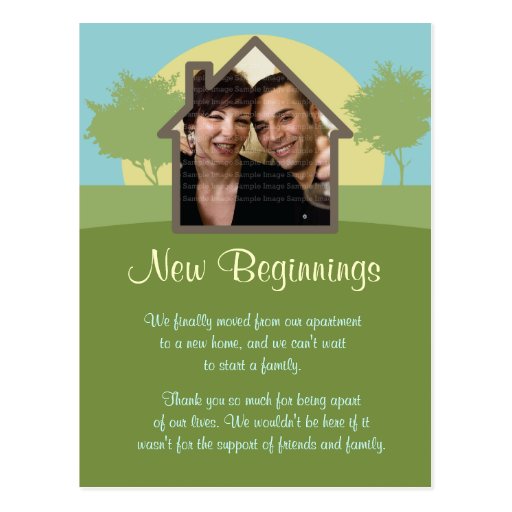 Rising Sun Photo Template New Home Announcement Postcard Zazzle