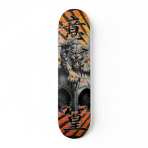 Rising Sun Tiger Skateboard by MistaSCARY Rising Sun Tiger Skateboard
