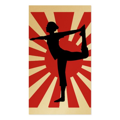 Rising Sun Yoga #1 Premium Gold Business Card (front side)