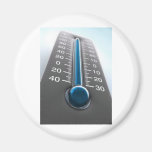 Rising Temperature Thermometer Fridge Magnets