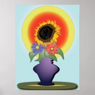 Rising Vase Poster
