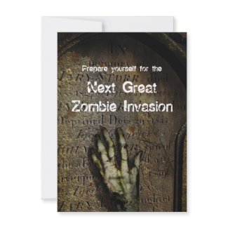 Rising Zombie Halloween Party Invitation