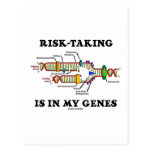 Risk-Taking Is In My Genes DNA Replication Humor Postcard