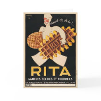 Rita Biscuits Vintage Ad Greeting Cards
