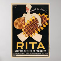 Rita Biscuits Vintage Ad Print