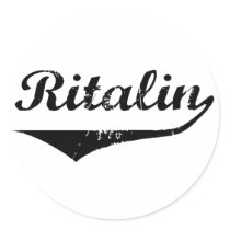 Ritalin Round Stickers