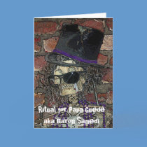 Ritual for Papa Guede aka Baron Samedi cards