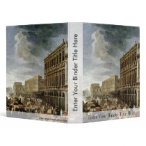 Riva Degli Schiavoni Verso La Salute By Carlevarij 3 Ring Binder