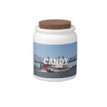 River Boat Cookie Jar Candy Dish River Boat Cookie Jar Candy Dish