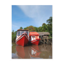 River Boats in Indonesia postcards by Rebecca_Reeder River Boats in Indonesia postcards