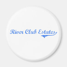River Club Estates Maryland Classic Design Refrigerator Magnets