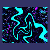 River Dance Abstract Poster posters