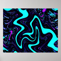 River Dance Abstract Poster Poster
