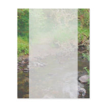 River in woodland. flyers