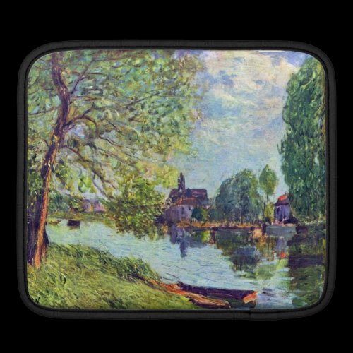 River landscape at Moret-sur-Loing by Sisley Ipad Sleeves