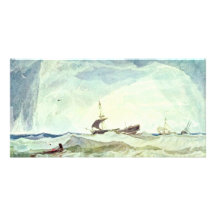 River Landscape With Cattle Herd By John Sell Cotm Photo Greeting Card