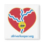 River Lover Heart Magnet