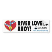 River Lovers Ahoy Bumper Sticker