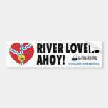 River Lovers Ahoy Bumper Sticker
