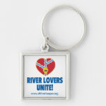 River Lovers Unite Keychain