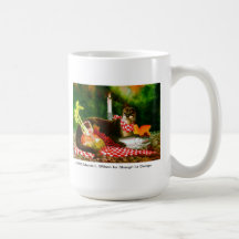 River Otter Invades Picnic Spread Coffee Mugs