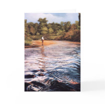 River Painting Greeting Cards