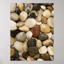 River Rock Stone Background - Customized Template Print