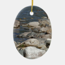River rocks ornament