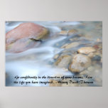 River Rocks Poster