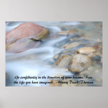 River Rocks Poster