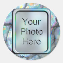 River Rocks Round Stickers