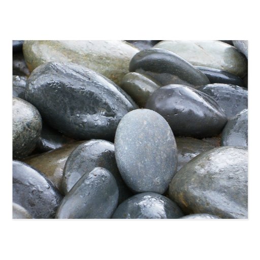River Rocks Zen Postcard