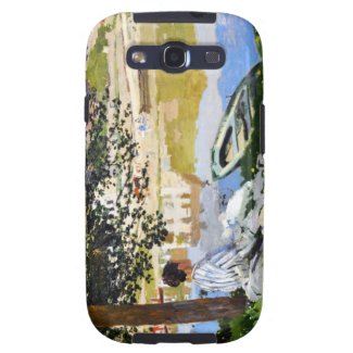 River Scene at Bennecourt, 1868 Claude Monet cool, Samsung Galaxy S3 Case