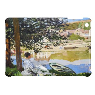 River Scene at Bennecourt, 1868 Claude Monet iPad Mini Covers