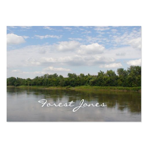 River Scene business card (back side)